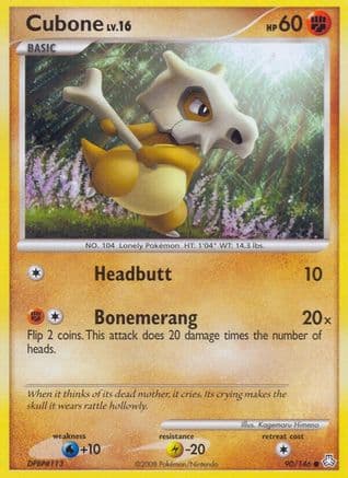 Cubone — Legends Awakened Pokémon TCG card by Mizue