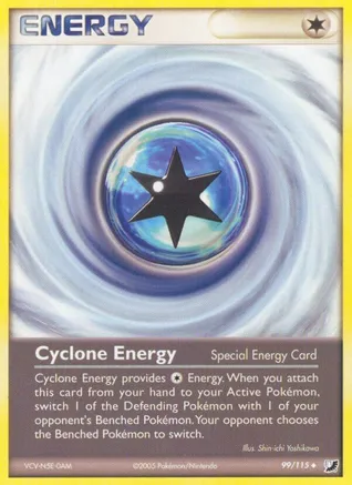 Cyclone Energy — EX Unseen Forces Pokémon TCG card by Shin-ichi Yoshikawa