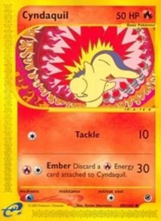 Cyndaquil (105) — Expedition Pokémon TCG card by Kyoko Umemoto