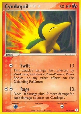 Cyndaquil — Hidden Legends Pokémon TCG card by Ken Ikuji