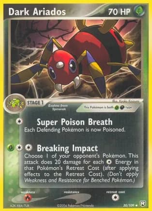 Dark Ariados — EX Team Rocket Returns Pokémon TCG card by Kyoko Koizumi