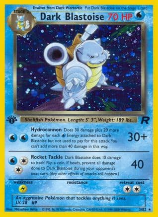 Dark Blastoise (3) — Team Rocket