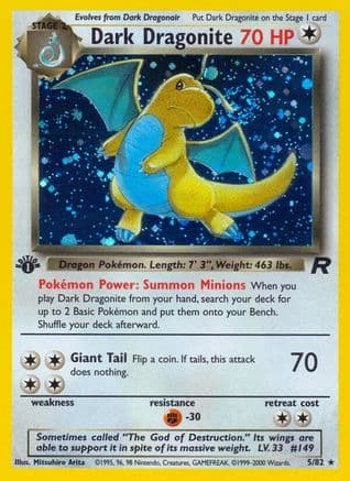 Dark Dragonite (5) — Pokémon TCG card