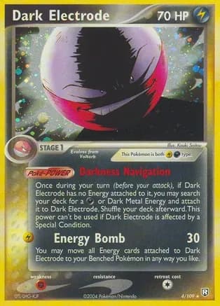 Dark Electrode — EX Team Rocket Returns Pokémon TCG card by Kouki Saitou
