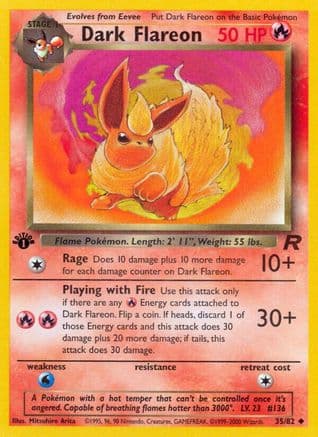 Dark Flareon — Team Rocket