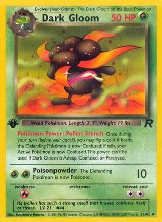 Dark Gloom — Team Rocket Pokémon TCG card by Kagemaru Himeno