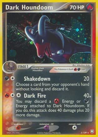 Dark Houndoom - 005/109 — EX Team Rocket Returns