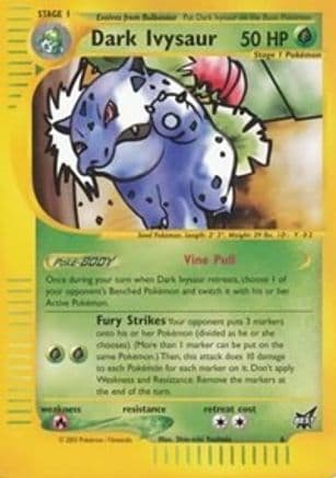 Dark Ivysaur - 6 — Best of Promos Pokémon TCG card by Shin-ichi Yoshida