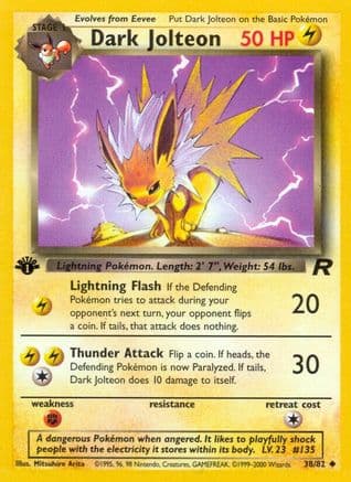 Dark Jolteon — Team Rocket