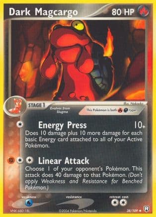 Dark Magcargo — EX Team Rocket Returns Pokémon TCG card by Nakaoka