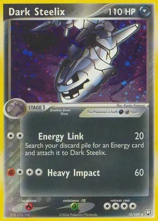 Dark Steelix — EX Team Rocket Returns Pokémon TCG card by Kyoko Koizumi