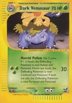 Dark Venusaur - 7 — Best of Promos Pokémon TCG card by Shin-ichi Yoshida