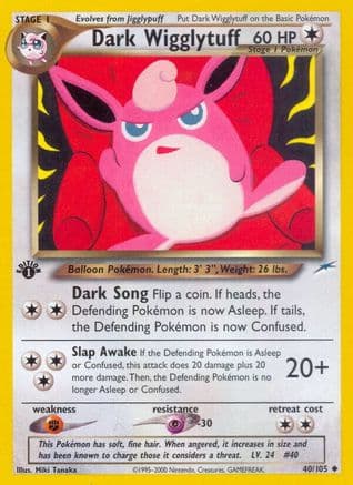Dark Wigglytuff — Neo Destiny Pokémon TCG card by Miki Tanaka