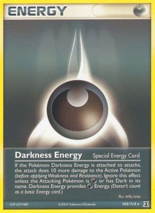 Darkness Energy (Special) — EX Delta Species Pokémon TCG card by Milky Isobe