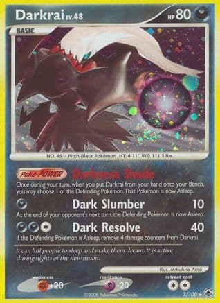 Darkrai — Majestic Dawn Pokémon TCG card by Mitsuhiro Arita