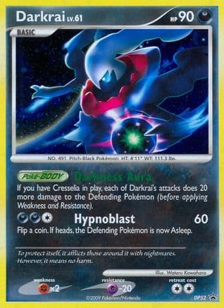 Darkrai - DP52 — Diamond and Pearl Promos Pokémon TCG card by Wataru Kawahara