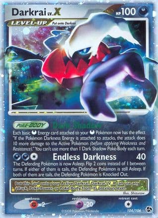 Darkrai LV.X — Great Encounters Pokémon TCG card by Shizurow