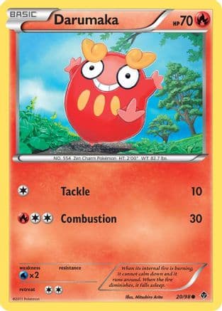 Darumaka — Emerging Powers Pokémon TCG card by Mitsuhiro Arita