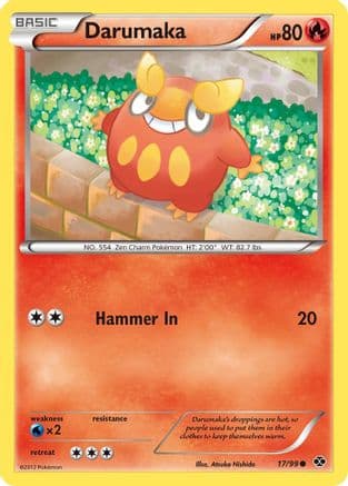 Darumaka — Next Destinies Pokémon TCG card by Atsuko Nishida
