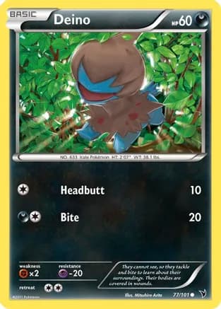 Deino — Noble Victories Pokémon TCG card by Mitsuhiro Arita