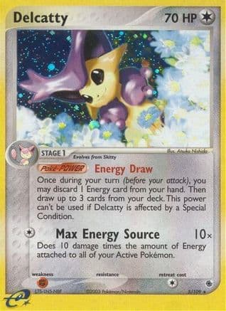 Delcatty - 5/109 — EX Ruby and Sapphire Pokémon TCG card by Abuelo Mohedo
