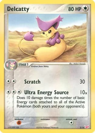 Delcatty — EX Trainer Kit 1: Latias & Latios Pokémon TCG card by Midori Harada