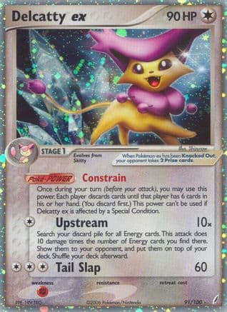 Delcatty ex — Crystal Guardians Pokémon TCG card by Shizurow