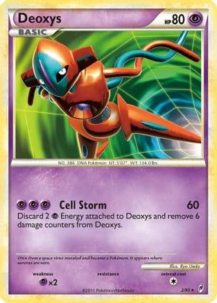 Deoxys — Call of Legends Pokémon TCG card by Ryo Ueda