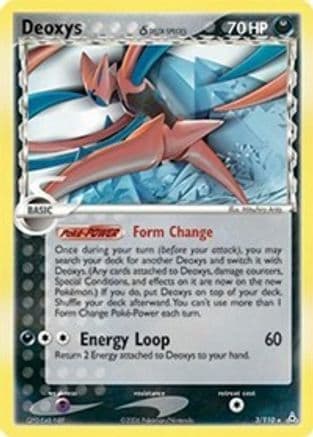 Deoxys (Delta Species - Attack Forme) — Holon Phantoms Pokémon TCG card by Hajime Kusajima