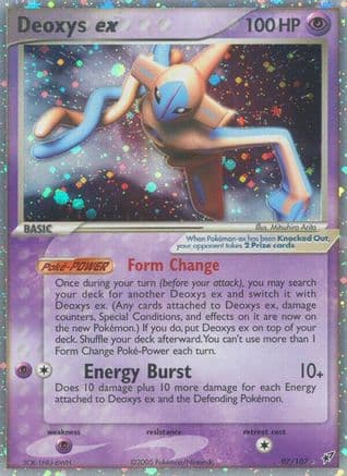 Deoxys ex (Normal Forme) — Pokémon TCG card