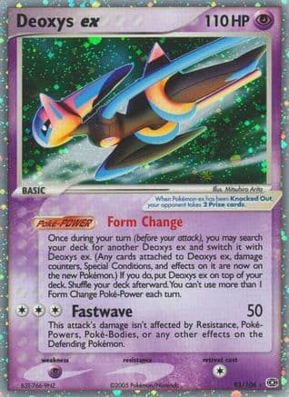 Deoxys ex (Speed Forme) — Pokémon TCG card