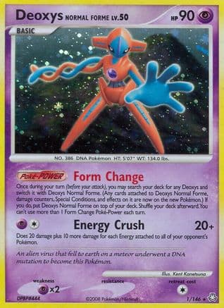 Deoxys Normal Forme — Legends Awakened Pokémon TCG card by Kent Kanetsuna