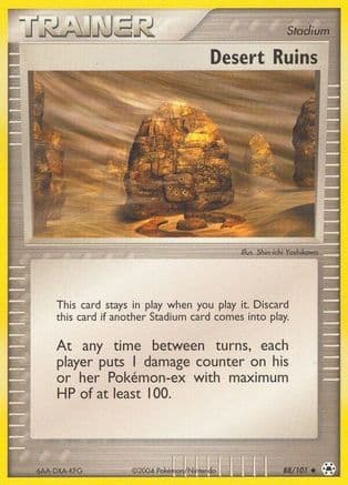 Desert Ruins — EX Hidden Legends Pokémon TCG card by Shin-ichi Yoshikawa