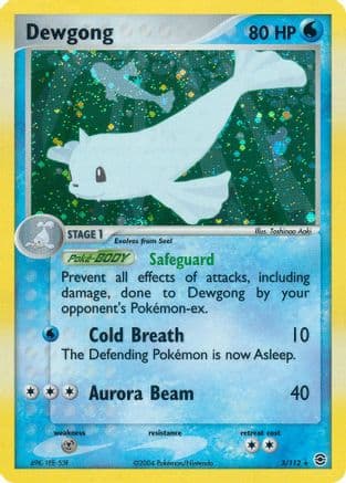 Dewgong — EX FireRed & LeafGreen Pokémon TCG card by Toshinao Aoki