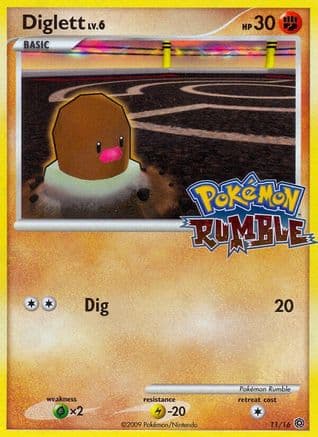 Diglett — Rumble Pokémon TCG card by Pokemon Rumble