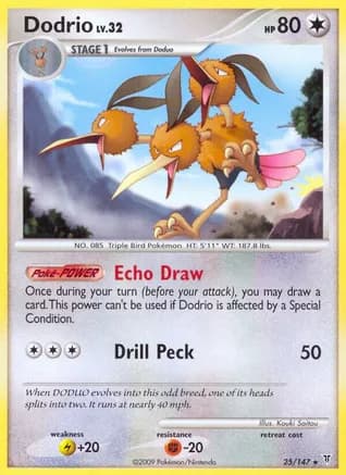 Dodrio — Supreme Victors Pokémon TCG card by Kouki Saitou