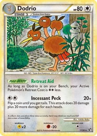Dodrio — Undaunted Pokémon TCG card by Yukiko Baba