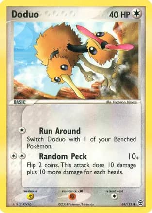 Doduo — EX FireRed & LeafGreen Pokémon TCG card by Kagemaru Himeno