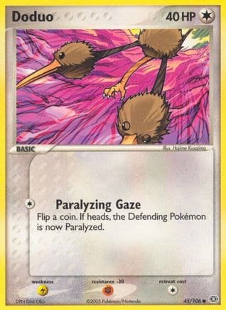 Doduo — EX Emerald Pokémon TCG card by Yukiko Baba