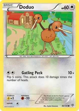 Doduo — Plasma Storm Pokémon TCG card by Kyoko Umemoto