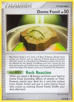 Dome Fossil — Arceus Pokémon TCG card by Ryo Ueda