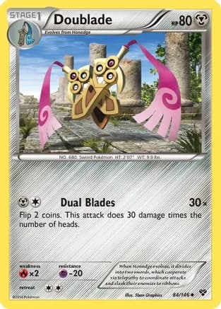 Doublade — XY Base Set Pokémon TCG card by 5ban Graphics