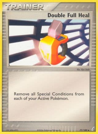 Double Full Heal — Crystal Guardians Pokémon TCG card by Ryo Ueda