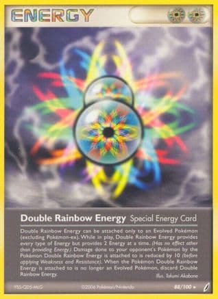 Double Rainbow Energy — Crystal Guardians Pokémon TCG card by Takumi Akabane