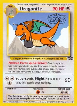 Dragonite (Movie Promo) — WoTC Promo Pokémon TCG card by Toshinao Aoki