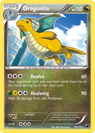 Dragonite — Plasma Freeze Pokémon TCG card by Akira Komayama