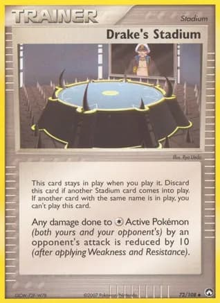 Drake's Stadium — EX Power Keepers Pokémon TCG card by Ryo Ueda