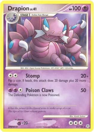 Drapion — Diamond and Pearl Pokémon TCG card by Kouki Saitou
