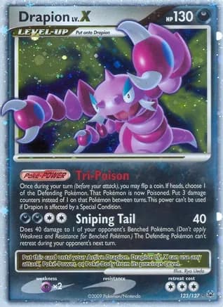 Drapion LV.X — Platinum Pokémon TCG card by Ryo Ueda