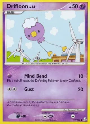 Drifloon — Legends Awakened Pokémon TCG card by Sumiyoshi Kizuki